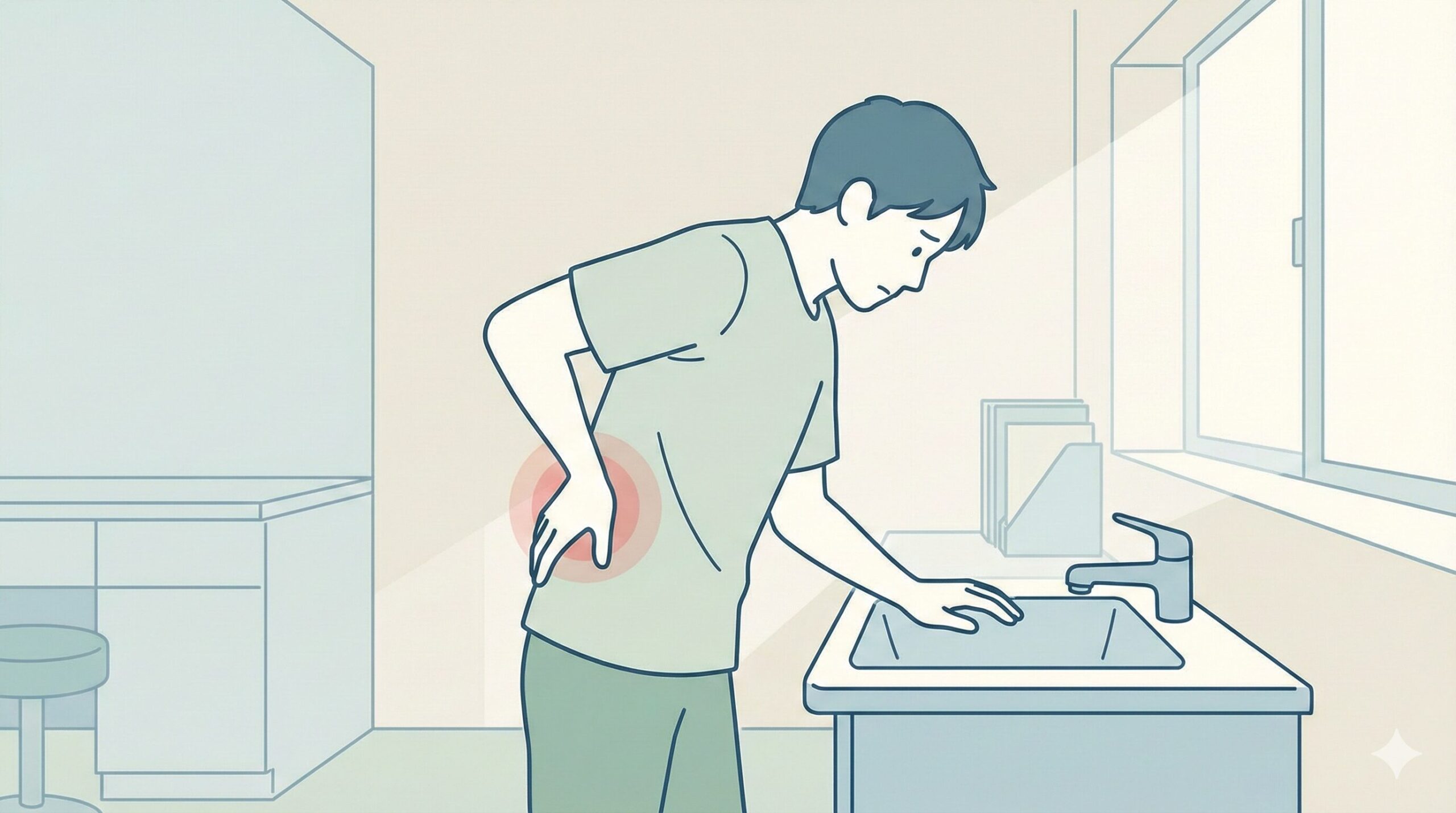 前かがみで腰が痛い原因と対策｜日常動作で起きる腰痛