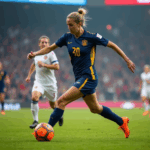 試合をコントロールする選手