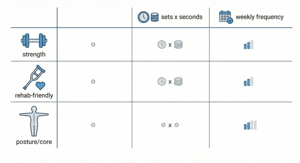 アイソメトリック運動のメリット・デメリット｜目的別プロトコル（筋力・リハ・姿勢）