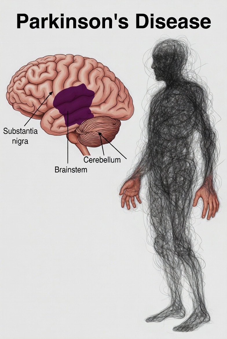 パーキンソン病を表すイラスト